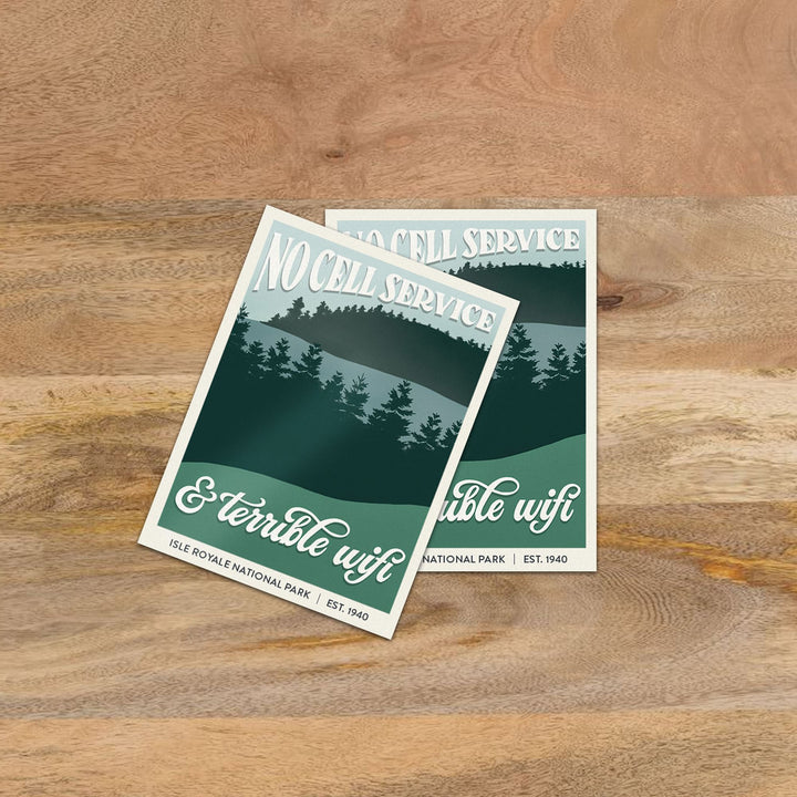 Subpar Parks Sticker (SINGLES) - Amber Share Design-Isle Royale--