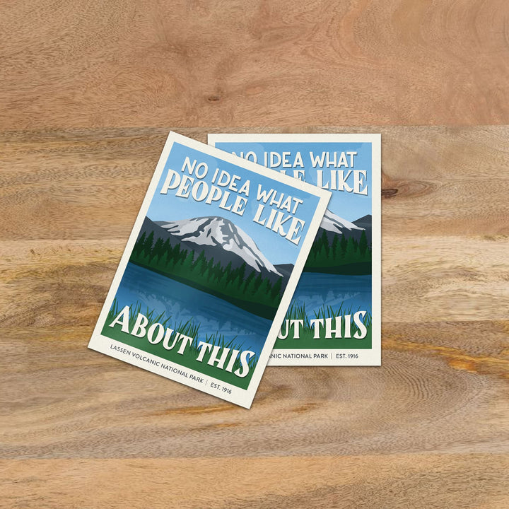 Subpar Parks Sticker (SINGLES) - Amber Share Design-Lassen Volcanic--