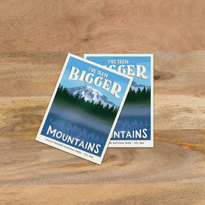 Subpar Parks Sticker (SINGLES) - Amber Share Design-Mount Rainier--