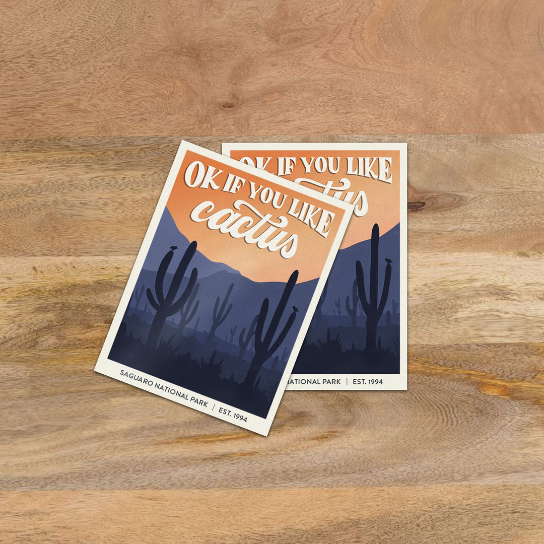 Subpar Parks Sticker (SINGLES) - Amber Share Design-Saguaro--