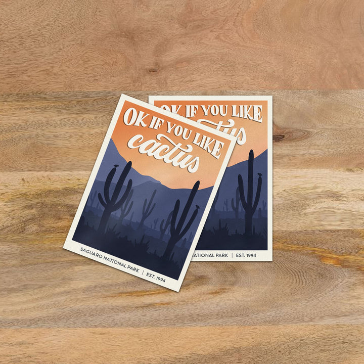 Subpar Parks Sticker (SINGLES) - Amber Share Design-Saguaro--