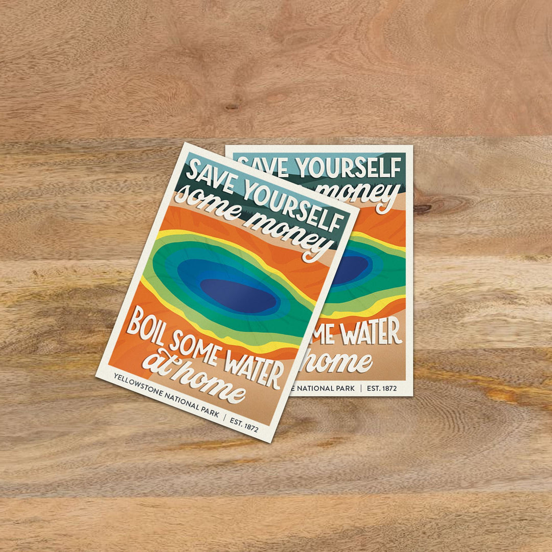 Subpar Parks Sticker (SINGLES) - Amber Share Design-Yellowstone--