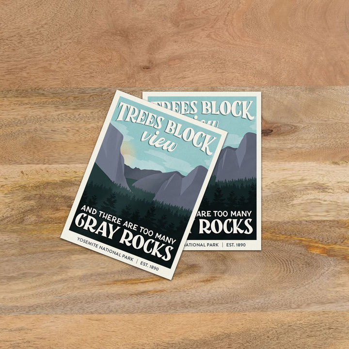 Subpar Parks Sticker (SINGLES) - Amber Share Design-Yosemite--