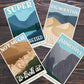 Subpar Parks US National Parks Postcard Packs - Amber Share Design-Colorado (4 parks)--