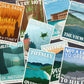 Subpar Parks US National Parks Postcard Packs - Amber Share Design-Southeast (9 parks)--
