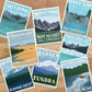 Subpar Parks US National Parks Sticker Packs (Ships April 29) - Amber Share Design-Alaska (8 parks)--