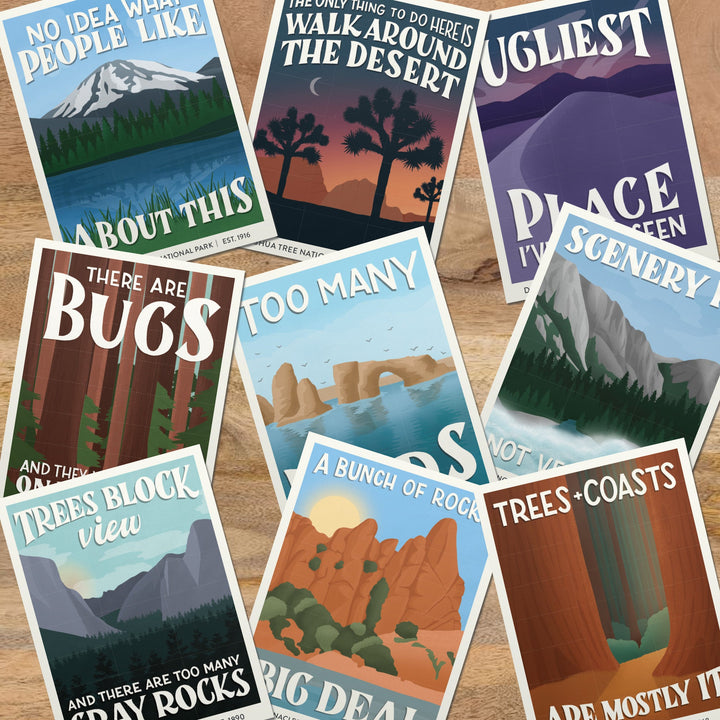 Subpar Parks US National Parks Sticker Packs (Ships April 29) - Amber Share Design-California (9 parks)--