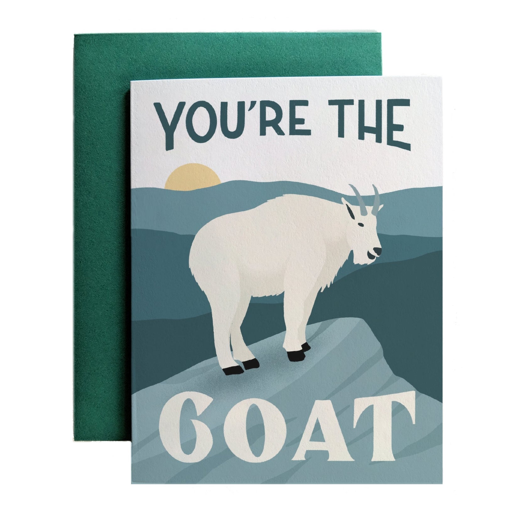 Youre The Goat Greeting Card With Envelope Amber Share Design